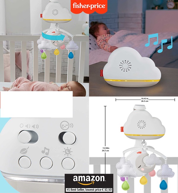 49524 - Fisher-Price GRP99 - Calming Clouds Mobile & Soother Europe