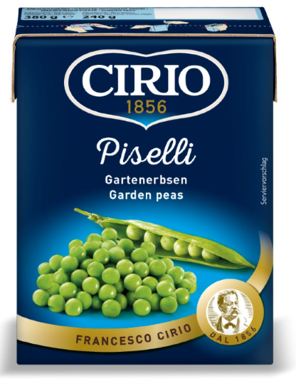 49704 - CIRIO Peas 380g Europe