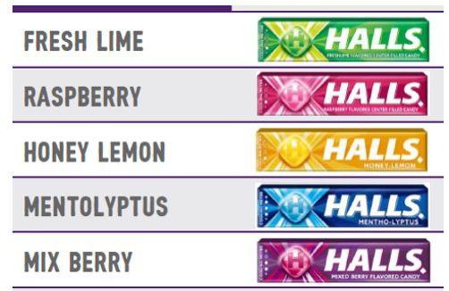 52129 - Halls cough drops USA