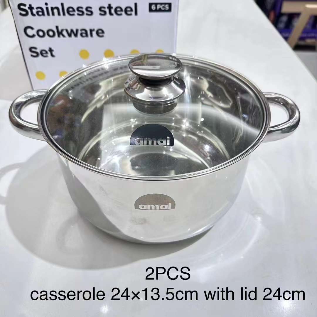 52265 - Stainless Steel Cookware 6 Pcs Set China