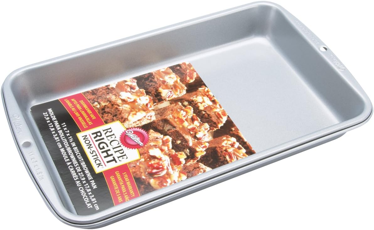 53222 - Wilton Recipe Right Non-Stick In Biscuit Brownie Pan USA