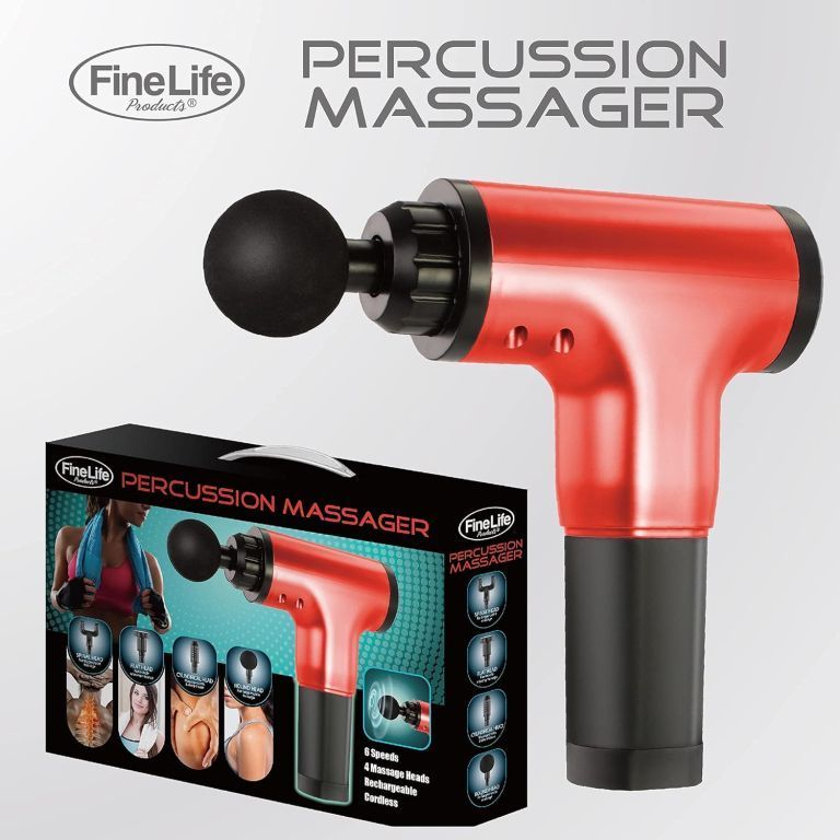 53530 - FineLife Products Deep Tissue Percussion Red Massager USA